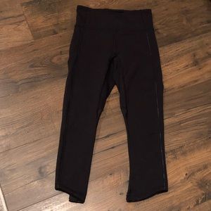 Lululemon crops, new without tags, black